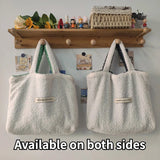 Soft Plush Women's Tote Bag Furry Shoulder Shopping Bag