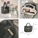 Soft Plush Women's Tote Bag Furry Shoulder Shopping Bag