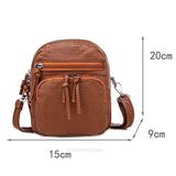 Vintage Shoulder Bag Crossbody Mini Phone Multi-Pocket