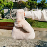 Faux Rabbit Fur Women's Furry Shoulder Bags Clutch Purse Soft Plush Tote