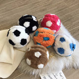 Faux Fur Women's Shoulder Bag Football Ladies Messenger Bag Female Handbag