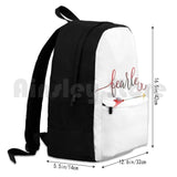 Fearless-Cool Girly Inspirational Quote-Bohemian Style Outdoor Hiking Backpack