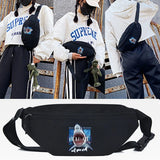 Feather Sheep Head Print Waist Bag Chest Bag Unisex Crossbody Shoulder