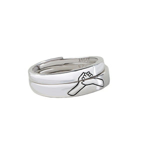 Fede Gimmel Ring for Couple Roman Times Retro Style
