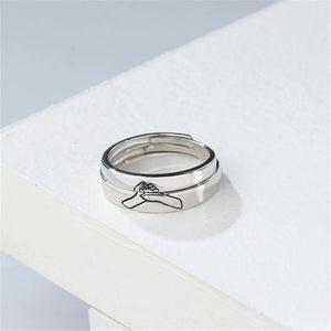 Fede Gimmel Ring for Couple Roman Times Retro Style