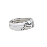 Fede Gimmel Ring for Couple Roman Times Retro Style