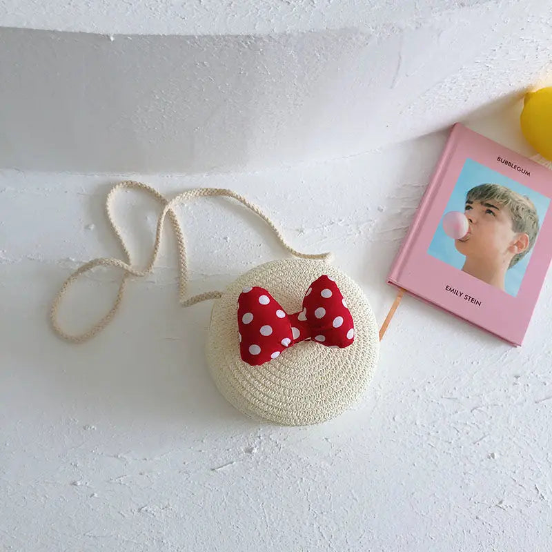 Feeddi Cartoon Children's Bag Straw Messenger Girls Coin Purse