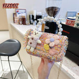 Feeddi Children's Crossbody Bag Stylish Princess Bag Girl Shoulder Bag
