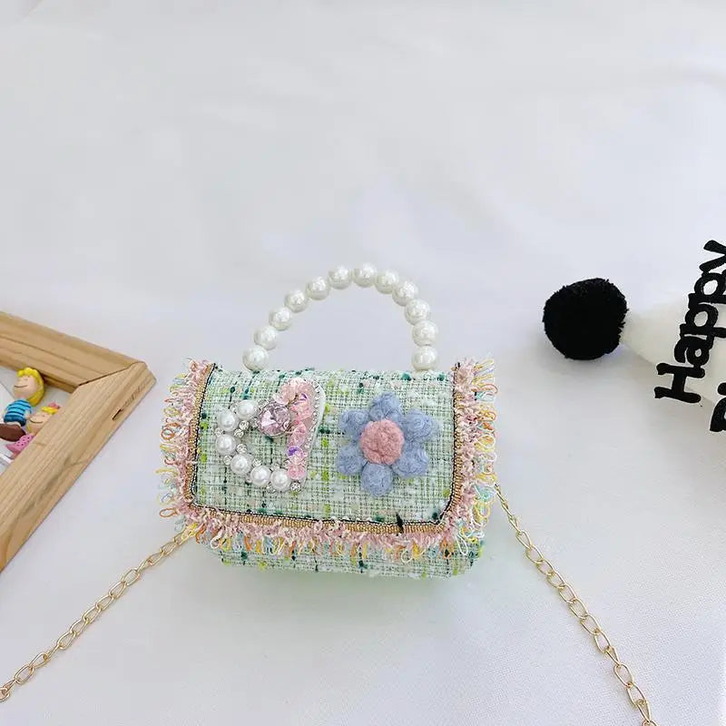 Feeddi Children's Crossbody Bag Stylish Princess Bag Girl Shoulder Bag