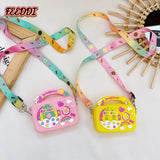 Rainbow Crossbody Bag Silicone Little Girls' Baby Small Bag