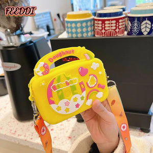 Rainbow Crossbody Bag Silicone Little Girls' Baby Small Bag