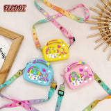 Rainbow Crossbody Bag Silicone Little Girls' Baby Small Bag