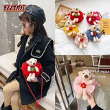Feeddi Children's Plush Bag Little Girl Baby Crossbody Bag