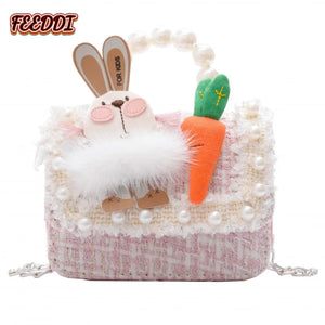 Pearl Tote Children's Bag Little Girl Princess Crossbody Bag