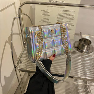 Feisifan Silver Clutch Bag Banquet Wedding Party Purse Evening Bags