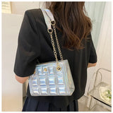 Feisifan Silver Clutch Bag Banquet Wedding Party Purse Evening Bags