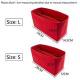 Large Capacity Cosmetic Bag Travel Insert Liner Bag Zipper Makeup Bag Organizer