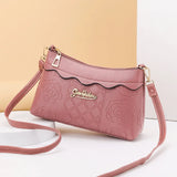 Fem Embossed Diagonal Shoulder Bag Joker Rose Packet