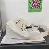 Y2k Grunge Canvas Hobo Slouchy Shoulder Bag