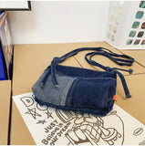 Y2K Patchwork Denim Small Size Phone Sling Bag