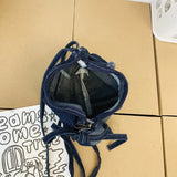 Y2K Patchwork Denim Small Size Phone Sling Bag