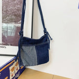 Y2K Patchwork Denim Small Size Phone Sling Bag