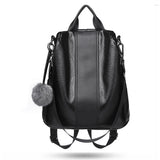 Women's Anti-theft Backpack Classic PU Leather Shoulder Bag