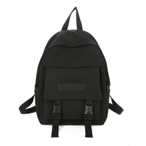 Women Backpack Casual Solid School Bag Shoulder Bag