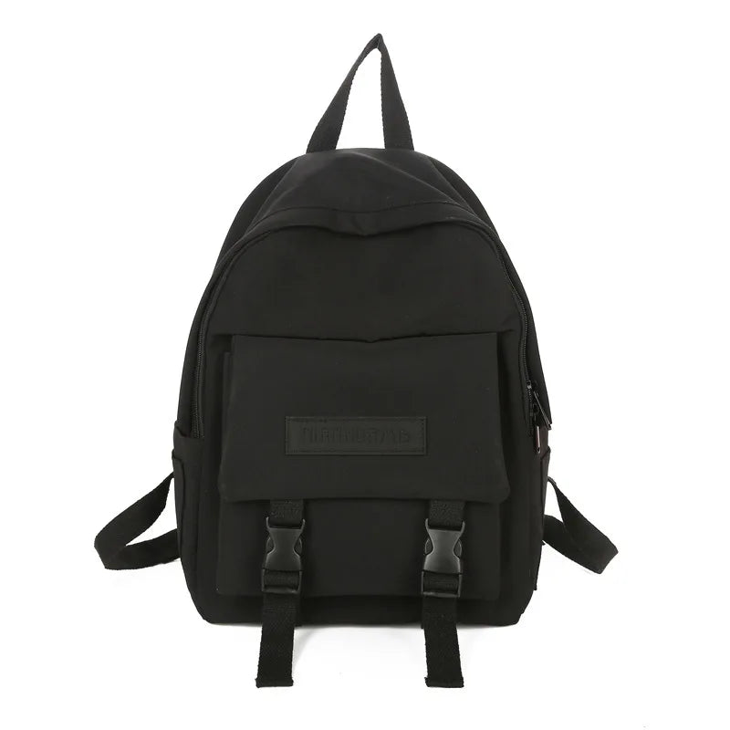 Women Backpack Casual Solid School Bag Shoulder Bag