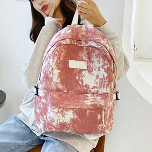 Casual Classics Women Nylon Backpack Women Shoulder Bag Solid School Bag