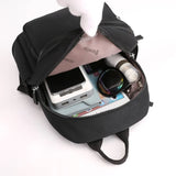 Women's Casual Solid Schoolbag Travel Backpack