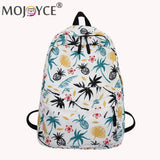 Women's Preppy Style Cartoon Graffiti Backpack