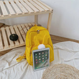 Women's Large Capacity Backpack with Hairball, Waterproof Travel Shoulder Bag