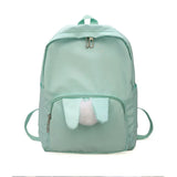 Women's Large Capacity Backpack with Hairball, Waterproof Travel Shoulder Bag