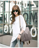 Women's Multifunction Leather Backpack Shoulder Bag