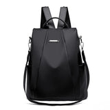 Women's Multifunction Leather Backpack Shoulder Bag