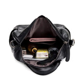 Girls Leather School Women Shoulder Bag Sac A Dos Travel Back Pack