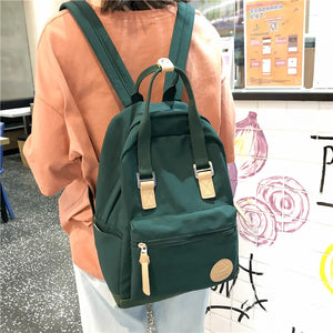 Canvas Casual Backpack Student School Bag for Teenage Girls Boys