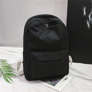 Canvas Casual Backpack Student School Bag for Teenage Girls Boys