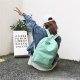 Canvas Casual Backpack Student School Bag for Teenage Girls Boys