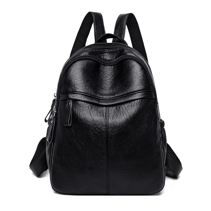 Women's Pu Leather Backpack for Casual Rucksacks