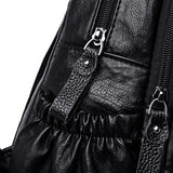 Women's Pu Leather Backpack for Casual Rucksacks
