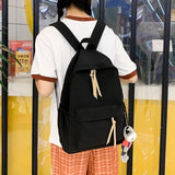 Female Canvas School Bag Casual Backpack Large Capacity Ladies Rucksac