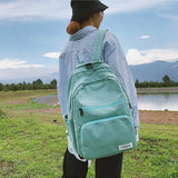 Preppy Style Casual Travel Bag Women Backpack