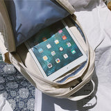 Preppy Style Casual Travel Bag Women Backpack