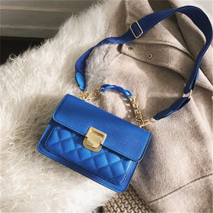 Women's Rhombic Chain Messenger Bag