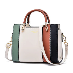 Female Portable Big Bag Stitching All-match Shoulder Messenger Bag