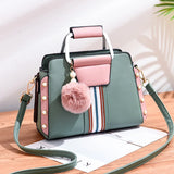 European and American Contrast Shoulder Bag