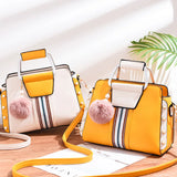 European and American Contrast Shoulder Bag