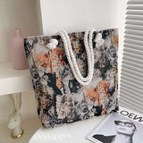 Canvas Tote Shoulder Bag Messenger Bag Girls' Multi-function Bags